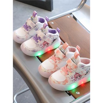 閃燈小孩兒童鞋子1-6歲3女童板鞋感應燈鞋幼童休閑鞋軟底學步鞋潮