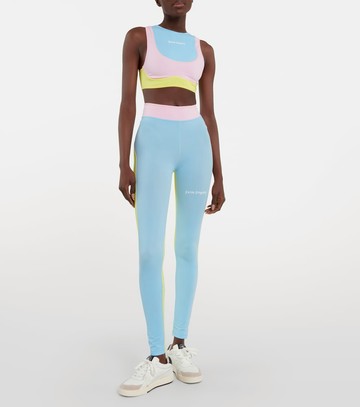 Palm Angels Logo printed sports bra