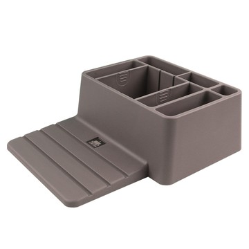 Cartem 貨車用寬版中央扶手置物收納盒  棕色  貨車