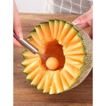 水果勺套裝304不銹鋼拼盤工具西瓜挖球器多功能大小水果分割神器