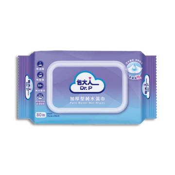 【蝦皮直營】包大人 加厚型純水濕巾 80抽/包