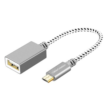 CableCreation OTG傳輸線 Micro USB 轉 USB 直頭/左右彎頭