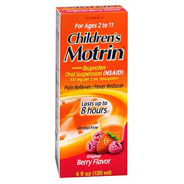 Motrin Childrens Ibuprofen Oral Suspension Original Berry Flavor 4 oz by Motrin