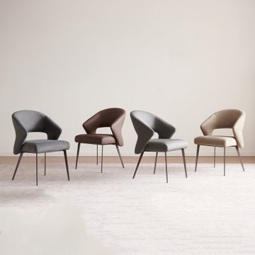 MUNA家居  A178型餐椅/皮/布/共四色   53X62X82cm