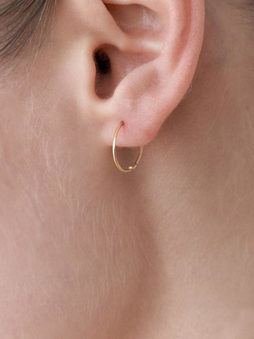Mamre 14k Slim Ring Earring (2size)