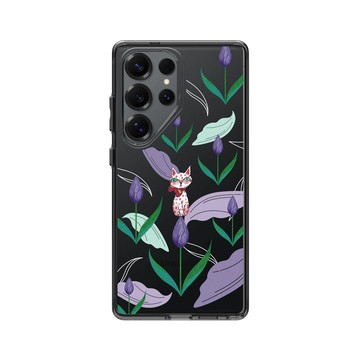 Galaxy S25 Ultra Clear 酷墨灰 - 幾米 Jimmy Liao - 遺失了一隻貓-鬱金香