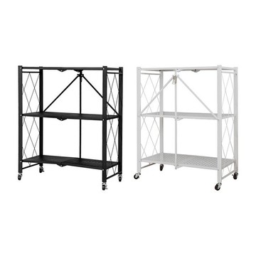 DAYNEEDS 日需百備~三層免安裝折疊角鋼貨架(1入) 款式可選