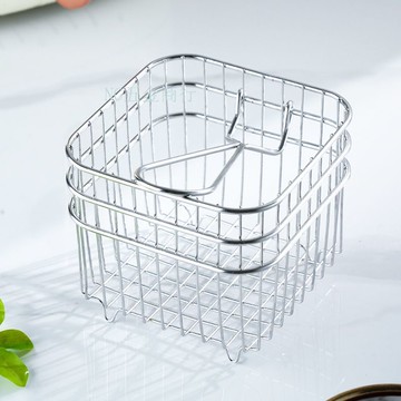 購滿99出貨⚡五金嚴選⚡不鏽鋼炸網炸籃 商用方形電炸爐81油炸鍋過濾網 篩網濾油薯條