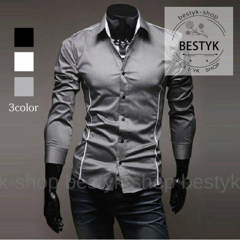 シャツ メンズ 長袖 カジュアルシャツ 長袖yシャツ ワイシャツ ボタンダウン 大きいサイ 通販 Lineポイント最大0 5 Get Lineショッピング