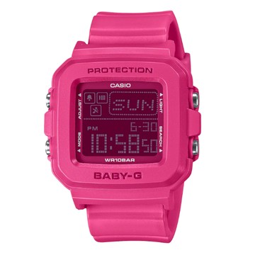 【CASIO 卡西歐】BABY-G + PLUS 30週年 手錶錶殼吊飾套組  桃粉色 BGD-10K-4_39mm