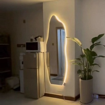 免運費破損包賠全身鏡穿衣落地鏡子家用壁掛貼墻女生臥室掛墻宿舍立體試衣 ins風