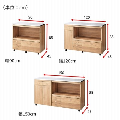 41219 天板ステンレス薄型キッチンチェスト木目 幅90 webショップ