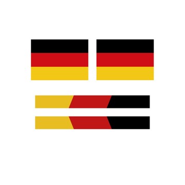 反光屋FKW 國旗 德國 義大利 美國 英國 台灣 日本 加拿大 3M 反光貼紙 1份含2張方形+2張長條形 防水貼