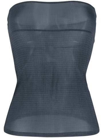 Paloma Wool - strapless graphic-print tank top - women - Elastane/FSC Viscose - S - Blue