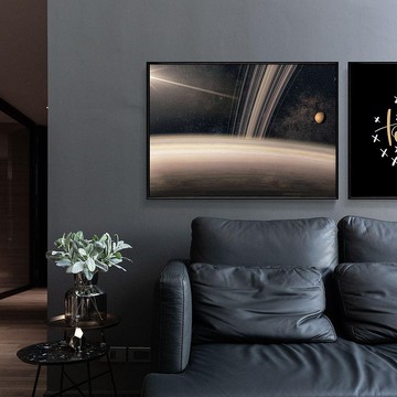 星際之旅•土星－畫/北歐風/太空/星系.土星/星際/裝飾/臥室/神秘