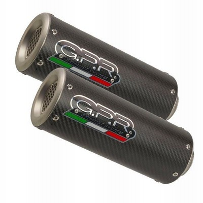 イタリア GPR / M3 カーボン スリップオン マフラー 二本出し 公道仕様 / アプリリア APRILIA トゥオーノ TUONO 1000R ファクトリー FACTORY 2006-2010