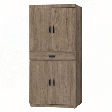 文創集 夏木卡2.7尺四門單抽高鞋櫃(三色可選)-80x37x182cm免組