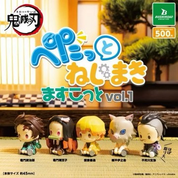現貨 正版 鬼滅之刃發條玩偶公仔P1  BUSHIROAD  扭蛋   轉蛋 炭治郎 我妻善逸 謎豆子 伊之助