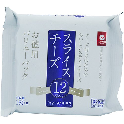 冷蔵 ムラカワ お徳用スライスチーズ 12枚 チーズ 乳製品