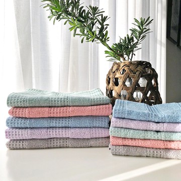 華夫格浴巾/毛巾/方巾-使用美國產地棉花製作