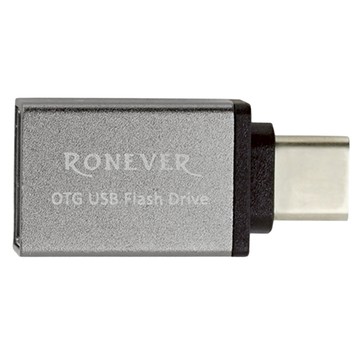 RONEVER TYPE-C to USB 轉接頭  灰色  1個  3.2cm