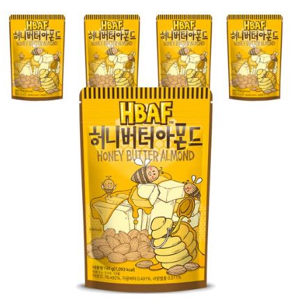 HBAFハニーバターアーモンド（190g*5個）  韓国発送