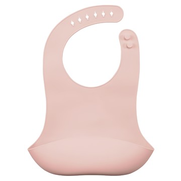 MOTHER-K 鉑金矽膠圍兜  FDA Approved材質  100%鉑金矽膠  糖果粉  1個