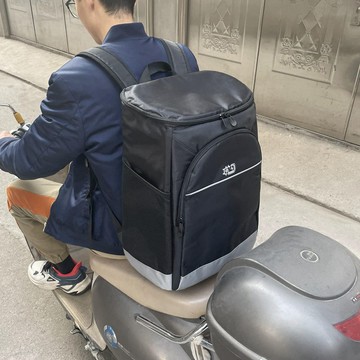 ⚡桃園貨 外送包 外送小箱 外送袋 熊貓走路包 保溫袋 外送保溫袋 防水保溫袋 【4900人收藏】雙肩加厚背包戶外冷藏箱