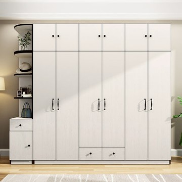 衣櫥/衣櫃/收納/衣櫥套/衣櫥衣櫃/大衣櫥 簡約現代經濟型組裝臥室柜子實木質整體組合三四五六門衣柜大衣櫥
