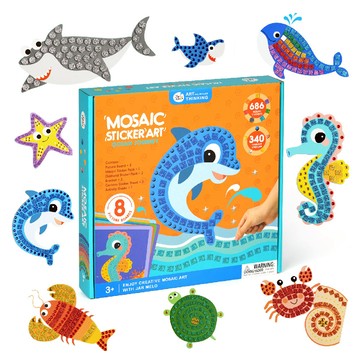 【JarMelo 原創美玩】馬賽克貼畫-海洋之旅(貼貼樂)