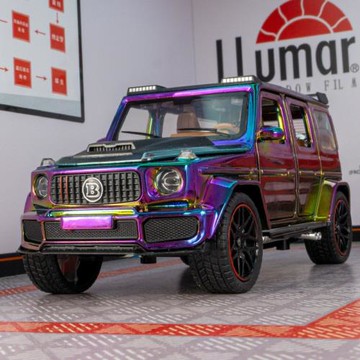 建元DC32521仿真G800合金越野車模型汽車擺件收藏回力聲光玩具車