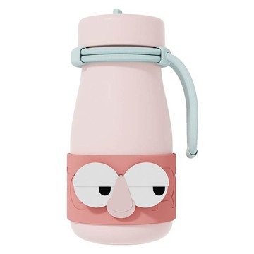 Rhino.life 大眼犀系列 趣彩便攜吸管杯  淘犀粉  1個  650ml