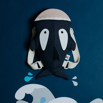 《福利品》西班牙BabyBites鯊魚咬一口鯊魚兒童背包