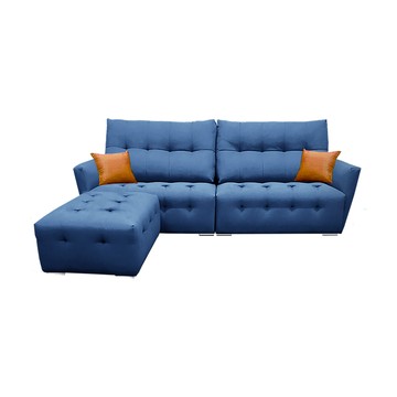 IHouse-極度舒適 厚實靠墊 天絲涼感貓抓布沙發 4人+腳椅青蘋果#527-90