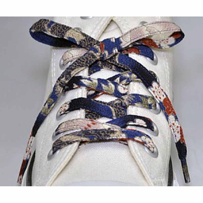 メール便 和柄靴紐ノーマル スニーカー用靴ひも おしゃれな平紐 色柄多数ちりめんメンズレディースクツヒモ 日本製シューレース 色278 通販 Lineポイント最大1 0 Get Lineショッピング