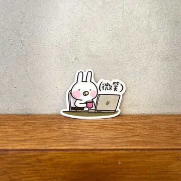 哈囉兔兔 | 全斷貼紙::微笑兔兔