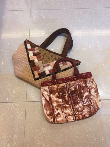 台灣手工創意拼布包  手提包