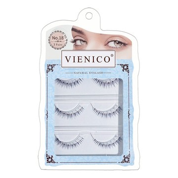 【台灣現貨🇹🇼】VIENICO靈動系列NO.18🍀日系濃密 眼中長 自然仿真短款 假睫毛