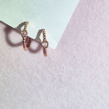 【比法一生】易扣式耳環—節拍  純銀925手作飾品