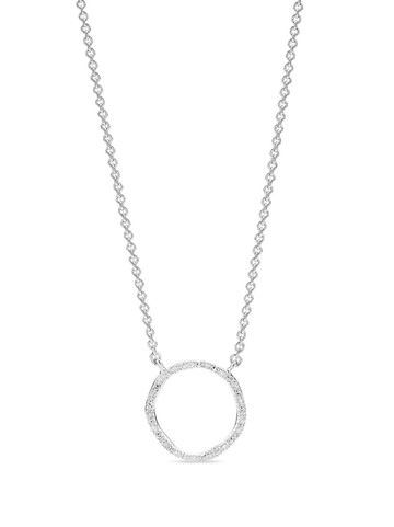 Monica Vinader - Riva crystal-embellished necklace - women - Sterling Silver/White Diamond - One Size
