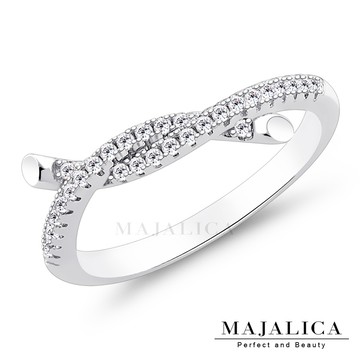 Majalica 925純銀戒指尾戒 交織戀情 任選兩色 PR8042