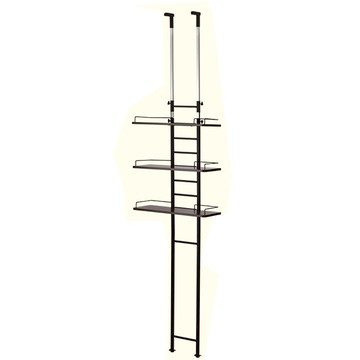 《C&B》頂天立地壁面廚衛洗衣機置物架(三色可選)淺橡木色