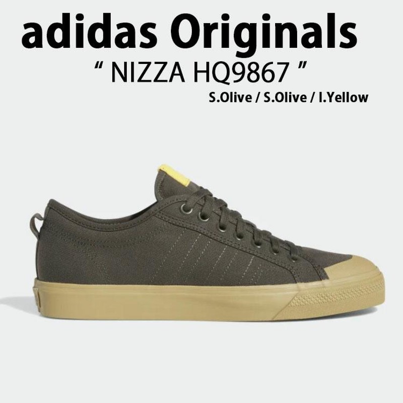 adidas Originals アディダス オリジナルス スニーカー NIZZA HQ9867 ニッツァ Olive Yellow オリーブ  イエロー メンズ レディース 男女兼用 男性用 女性用 | LINEブランドカタログ