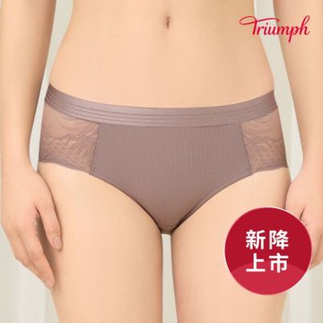 澎澎氣墊系列 中腰平口內褲 鴿灰