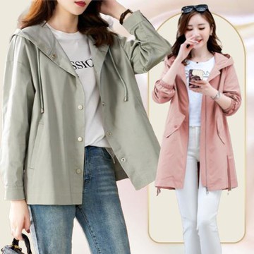 【LANNI 藍尼】★通勤素色保暖風衣外套 5款任選(女裝/女上衣/女外套/連帽外套)