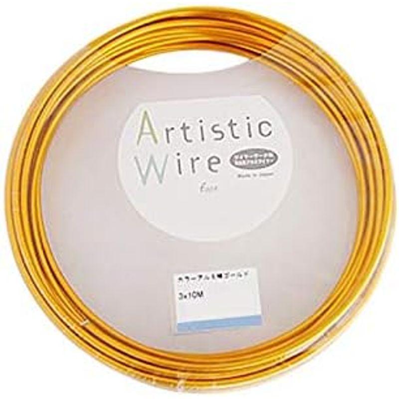 Artistic Wire(アーティスティックワイヤー) カラーアルミ線 ゴールド 1.0mm×10m