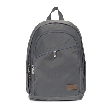 J II 陽光雙拉鍊防潑水後背包-6005-3-星空灰