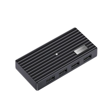 JONSBO Jonsbo H4 USB 2.0 HUB 內接式1分4 擴充集線器 (獨立供電/磁吸/水冷螢幕/副螢幕/主機板擴充)