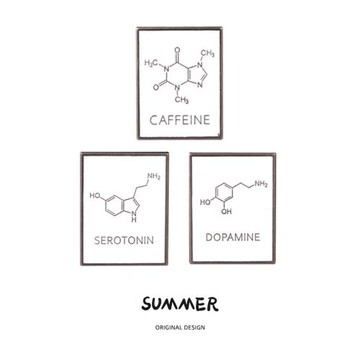 化學方程式胸針可愛卡通金屬創意個性徽章學生包包掛件裝配飾男女