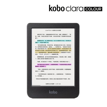 【 樂天Kobo電子書閱讀器】Kobo Clara Colour 6吋彩色電子書閱讀器 黑(16GB)